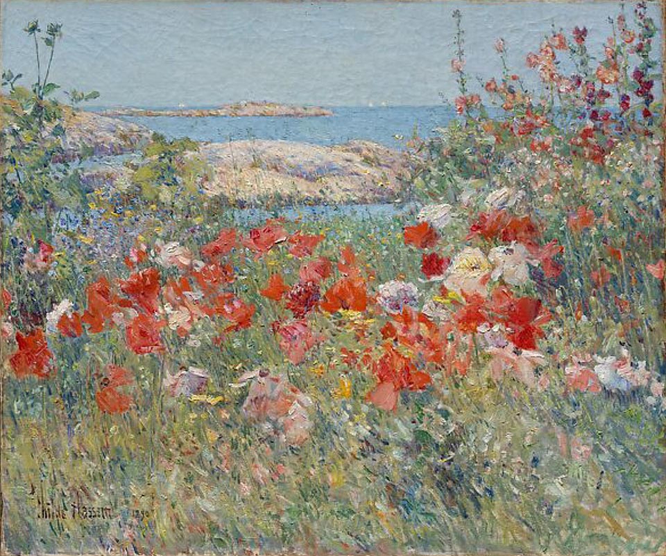 Childe Hassam, Celia Thaxter's Garden, Isle of Shoals, Maine 1890 Metropolitan Museum of Art, New York